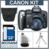 Cheap Canon PowerShot SX20 IS, Digital Camera Kit, with 4GB SD Memory Card, Camera Case, Table Top Tripod, USB 2.0 SD Card Reader