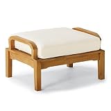 Cassara Outdoor Ottoman Cushion - Frontgate - Patio Furniture