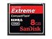 Sandisk 8GB Extreme CF memory card - UDMA 60MB/s 400x (SDCFX-008G-A61, Retail Package)