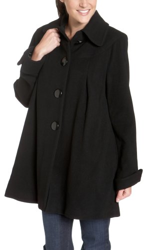 AK Anne Klein Women's Single Breasted Swing Coat