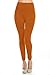 VIV Collection Women's Solid High Waisted Fleece Leggings for Fall/Winter