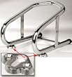 PINGEL WHEEL CHOCK 3 1/2`` W/MOUNT KIT #WC350 WC350