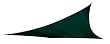 Coolaroo Square Shade Sail 11 Feet 10 Inches with Hardware Kit, Brunswick Green