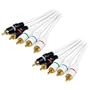Cables Unlimited AUD-1380-06W Component Video and Audio Cable (6 Feet, White)