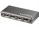 Ultra Aluminus 4 Port Powered USB Hub