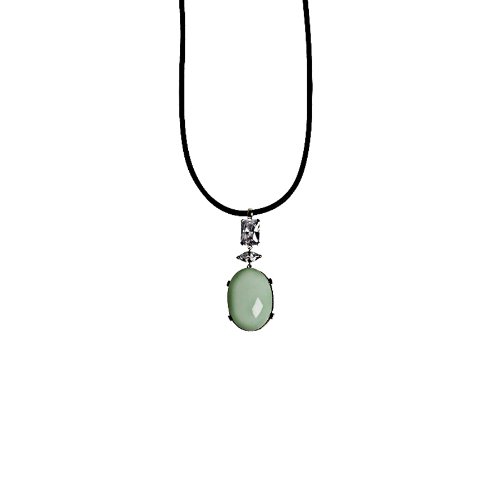 schmuck-art female Kette LuxuryLine Cinja lt.green 23191