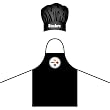 Pittsburgh Steelers NFL Barbeque Apron and Chef's Hat