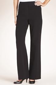 Flat Front Broad Waistband Bootleg Trousers [T59-1106T-S]