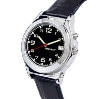 IBEAM Mens Deluxe Magnifying Watch with Flashlight 