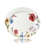 Garden Palette Floral Oval Platter