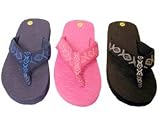 Women's designer beach slippers, pink size 8