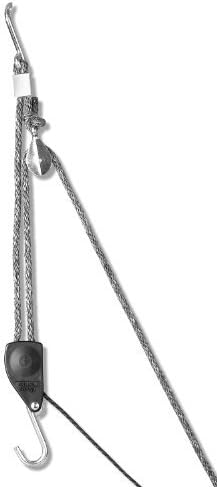 Carolina North Hang 'em High Hand Chain Hoist, Hook Mount, 250 lbs Capacity, Lift, Headroom by Carolina North
