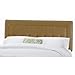 Tufted Border Headboard in Shantung Khaki Size: California King
