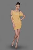 Golden Sexy Open Shoulder Dresses by eDressMe new york