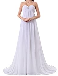 A-line Strapless Sweetheart Shirred Pleated Cocktail Chiffon Prom Dress/Party Dress/Wedding Dress 