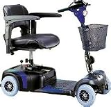 Phoenix 4-Wheel Travel Scooter - Red and Blue Interchangable Panels