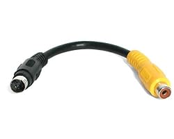 StarTech.com SVID2COMP 6-Inch S-Video to Composite Video Adapter Cable