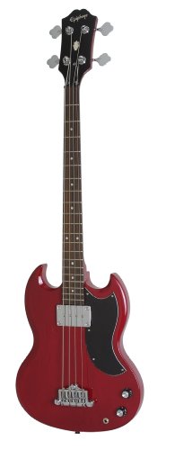 Epiphone EB-0 Electric Bass Guitar, 1 Pickup, Cherry