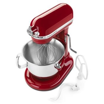 Kitchenaid Professional 6 Qt Mixer 1.0 Hp Red with Polished Stainless Steel Bowl, Kitchen Aid Blender