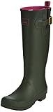 Joules Women's Field Welly Rain Boot, Olive/Olive, 5 M US