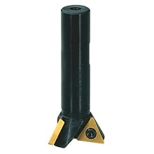 Dorian Tool D60X 60 Degree Angle DoveDex Indexable Dovetail Cutter, 2-3/8" Overall Length, 3/4" Cutter Diameter, 3/8" Shank Diameter, 5/16" Face Width