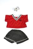 20098-Red Soccer Uniform Clothes for 14" - 18" Stuffed Animals and Dolls