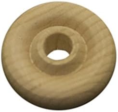 1" inch Wooden Toy Wheel at 5/16” inch Thick with a 1/4” inch Hole - Bag of 200