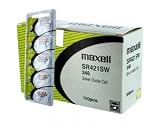 100 pc Maxell SR421SW 348 D348 SR421 Silver Oxide Watch Battery