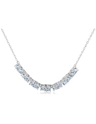 Sterling Silver Genuine Bar Necklace, 18"