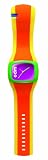 o.d.m. Women's DD100A-3 Uncoordinated Series Orange and Green with Pink Dial Watch