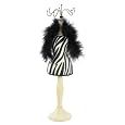 Pink Heart Designs Zebra Jewellery Mannequin