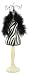 Pink Heart Designs Zebra Jewellery Mannequin