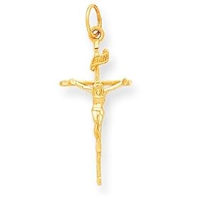 14k Crucifix Pendant by 