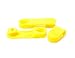 MOS Magnetic Cable Tie 3-Pack, Yellow, Replacements for use with MOS Organizer