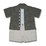 Chips and Cheese One-Piece Outfit - Green, 6-12 months