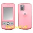 LG CU720 CU 720 Shine Cell Phone Snap on Protector Faceplate Cover Housing Hard Case Accessories - Solid Pink Rubber Feel