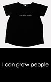 New Maternity Top T-shirt I CAN GROW PEOPLE Black 3X