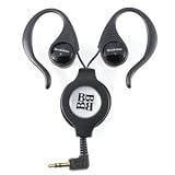 Buds Retractable Surround-Sound Earbuds, Black
