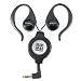 Buds Retractable Surround-Sound Earbuds, Black
