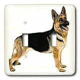 Dogs German Shepherd - German Shepherd - Light Switch Covers - double toggle switch