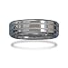 Tungsten Carbide Men's Ring with Alternating Shine and Matte Finish