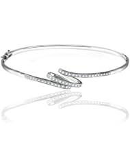 0.66ct Diamond Accented Bangle 14k Gold
