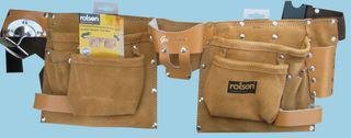 Rolson 11 Pocket Professional Leather Double Tool Belt