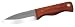 Condor Tool and Knife Mini Bushlore 3-Inch Drop Point Blade, Walnut Handle, Black Leather Sheath