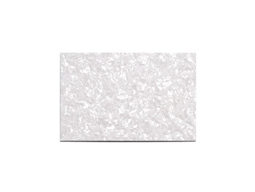 MIJ Blank Plate; Pickguard for DIY, White Pearl (small)
