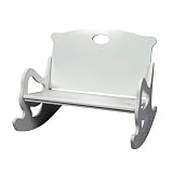 Kids Secured Puzzle Rock Bench - White