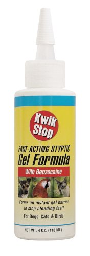 Miracle Care by Miraclecorp/Gimborn 4-Ounce Kwik-Stop Styptic Gel with Benzocaine for Dogs and Cats
