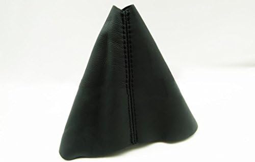 Fits 1998-2010 Volkswagen Beetle Real Black Leather Manual Shift Boot . (Leather Part Only)