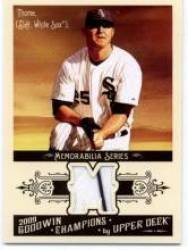 2009 Upper Deck Goodwin Champions Memorabilia #JT Jim Thome - Chicago White Sox (Piece of Authentic Jersey / Material) (Baseball Cards)