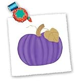 Purple Pumpkin with Gold Leaf - 10x10 Quilt Square